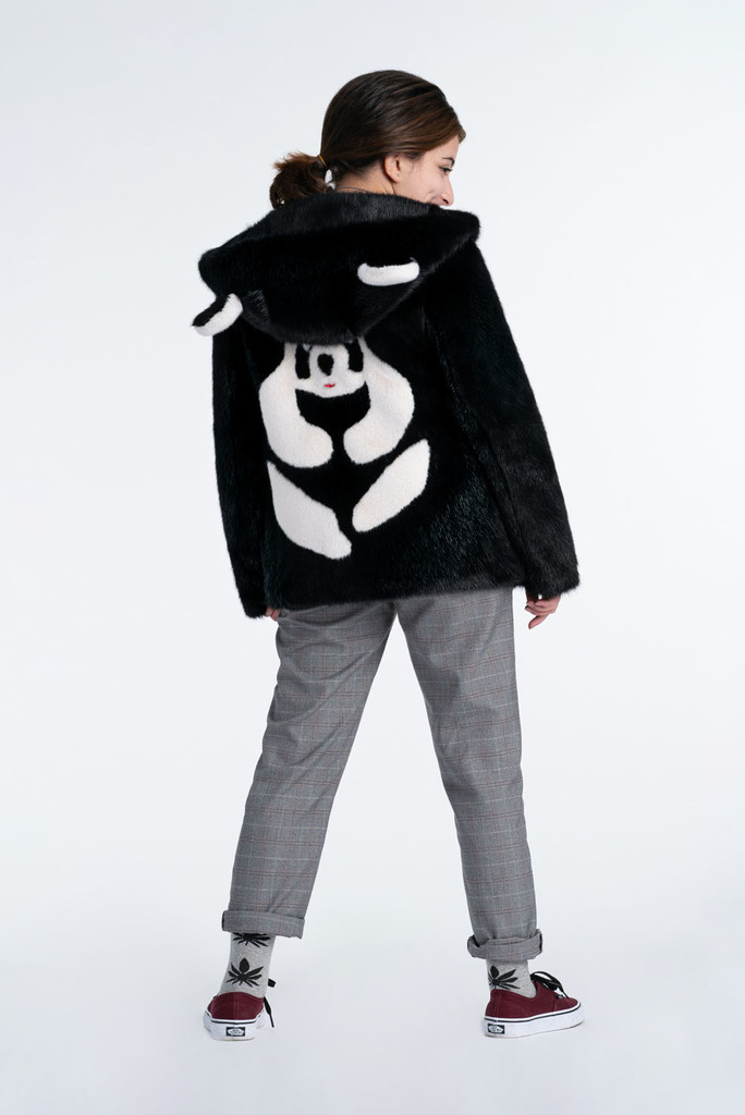 Детские экошубы: Куртка с капюшоном «Панда»